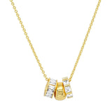 Necklace with Rondelle Charms