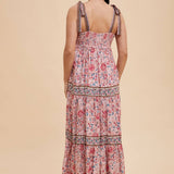 Border Print Maxi Dress