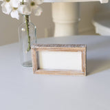 17037 - 7x4 wood frame blank sign w/white insert  DIY