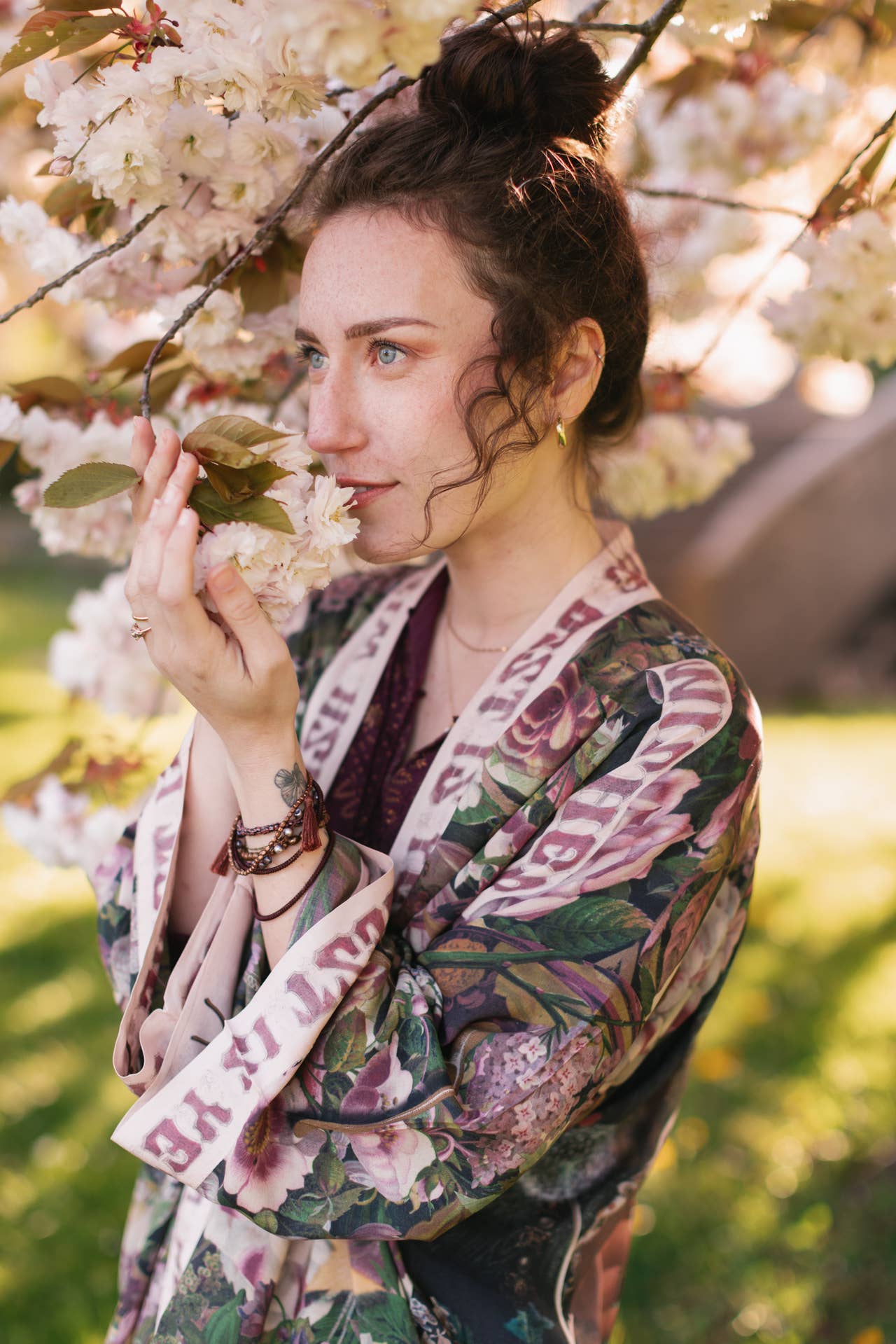 Make A Wish Pixie Duster Cropped Kimono w Wishbone Dandelion