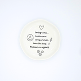 Round Trinket Tray Today I Will Smile More