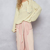 Thin Cable Knit Sweater