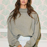 IT2594-3 | Vintage Wash Print Oversized Sweatshirt