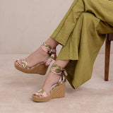 The Oceana | Rose Garden Gingham Wrap Wedge