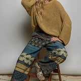Solid Color Oversized Chunky Knit Pullover Soft Sweater Top