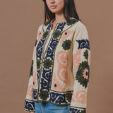 Suzani Embroidered Cotton Floral Jacket