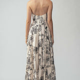 Halter Tiered Floral Maxi Dress