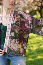 Make A Wish Pixie Duster Cropped Kimono w Wishbone Dandelion
