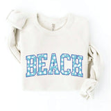 BEACH WITH PATTERN Graphic Sweatshirt