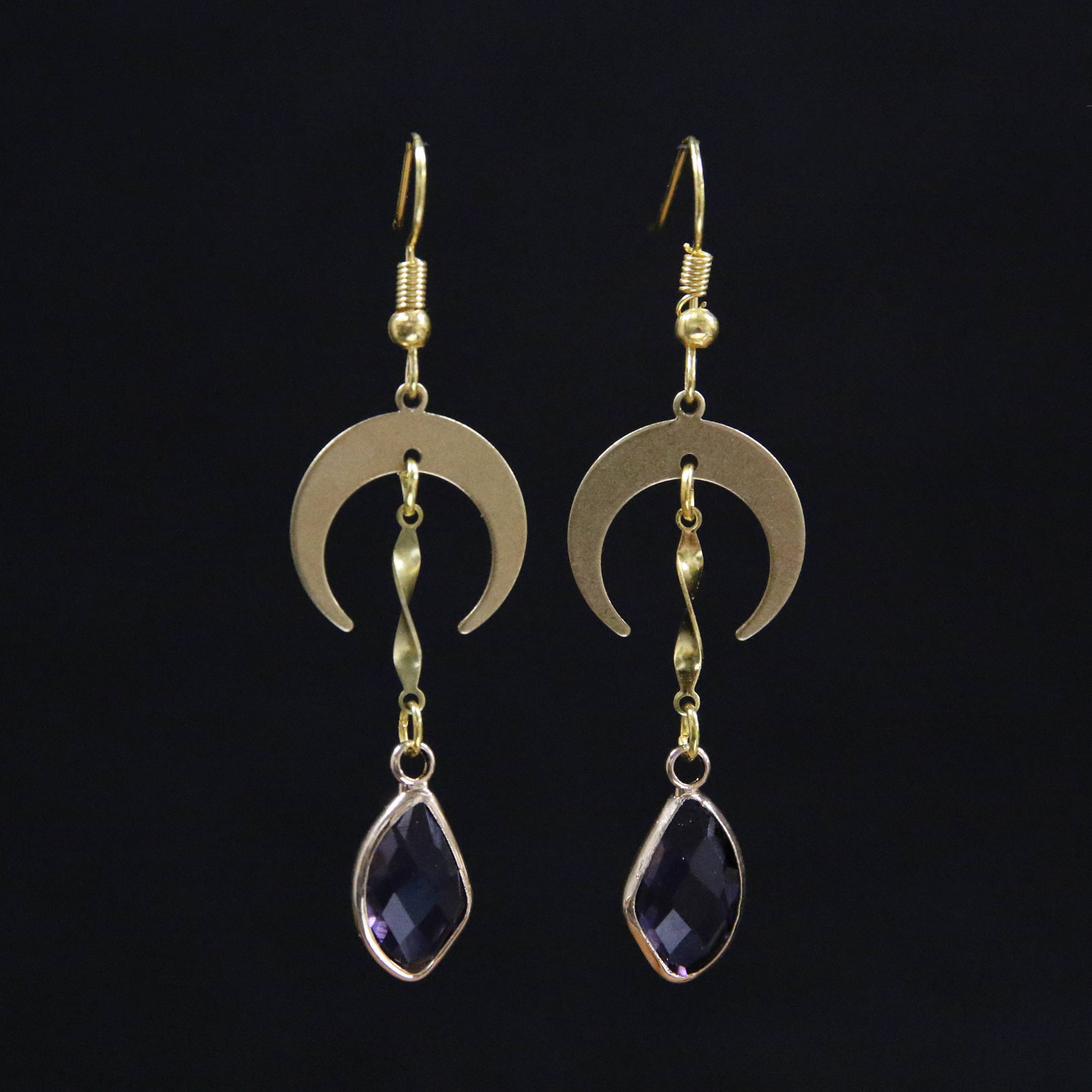 Crescent Drop Earrings