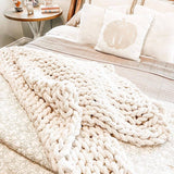 Chunky Knit- Chenille Ultra Soft 50" x 60" Multiple Colors