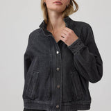 Washed Denim Bomber Jacket - RJ1071