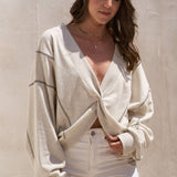 Twist Front Sweater