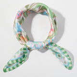 Assorted Flower Print Square Bandana Scarf