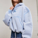 Fleece Pocket Bubble Hoodie