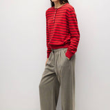 The Virginia Sweater | Henley Color Pop Cardigan
