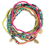 Pastel Bead Bracelet Set