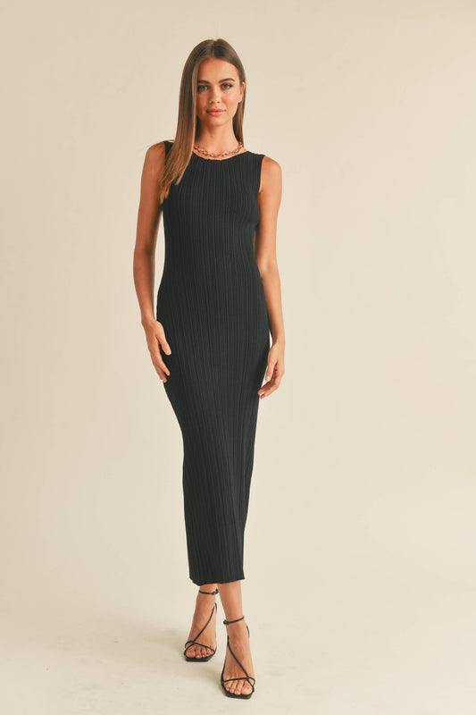 Ribbed Knit Maxi Dress