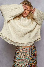 Collared Crochet Sweater