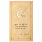 Literary Quotes Celestial Post Earrings