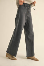 Lace Up Front Trousers