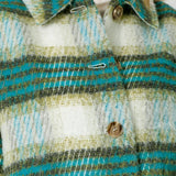 60367 Plaid Printed Jacket