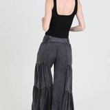 B3690-ASIS WIDE LEG PANTS WITH V YOKE WAIST BAND