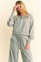 Raw Edge Outseam Sweatshirt