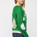 GOLF EMBROIDERED PATCH CARDIGAN LW2119