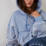 Fleece Pocket Bubble Hoodie