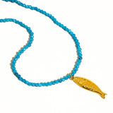 Sasha 18K Gold Non-Tarnish Fish Beaded Necklace