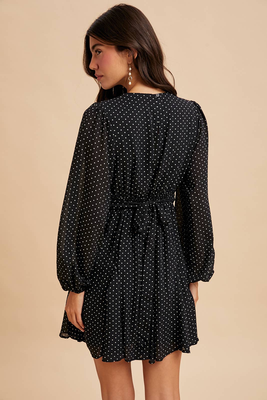 Polda Dot Flared Mini Dress