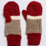 Ultra Soft Mohair Striped Mittens – Cozy Winter Essential❄️