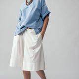 Contrast Stitch Oversized Tee