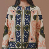 Suzani Embroidered Cotton Floral Jacket