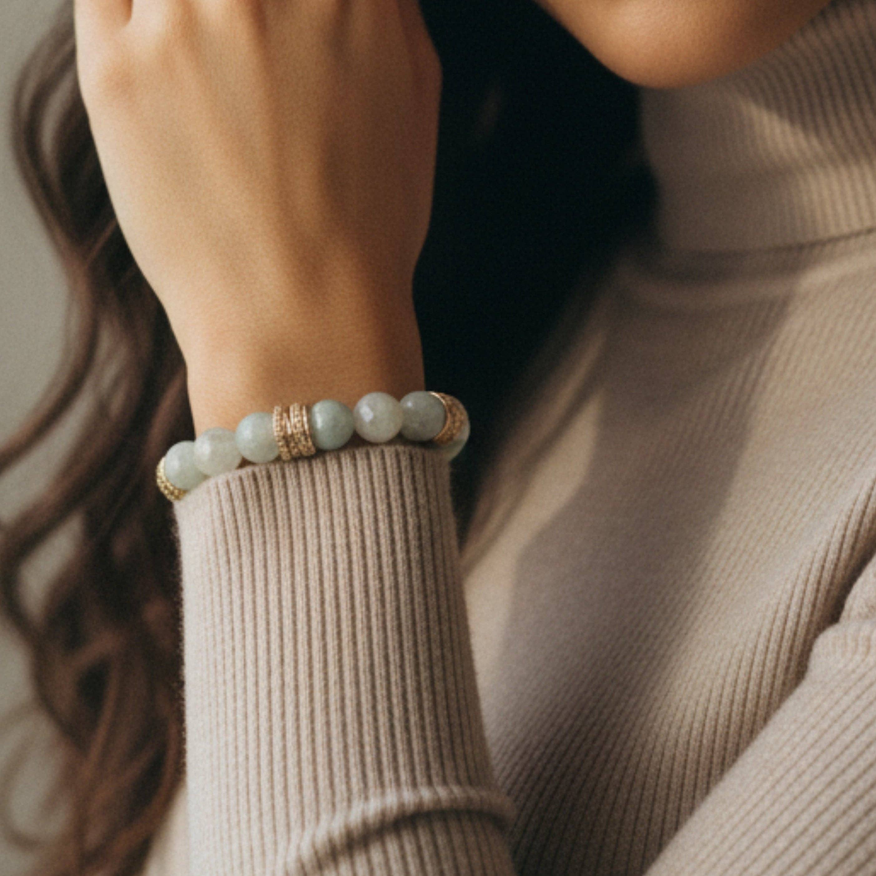 Gemstone Bracelet-10mm-Aquamarine