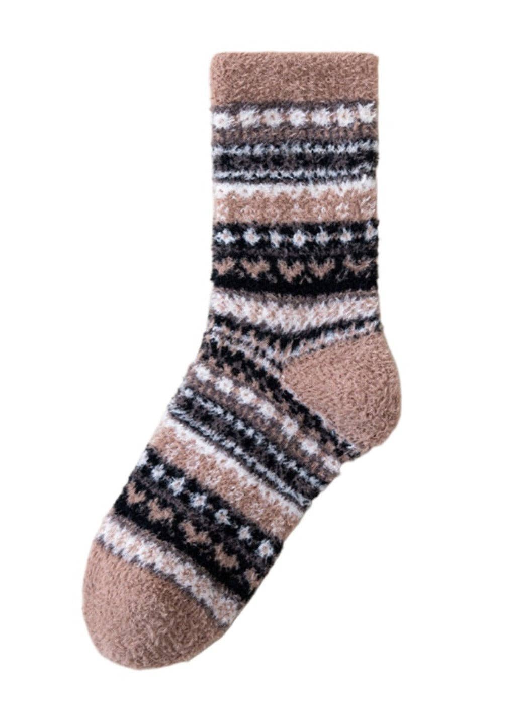 Cozy Fleece Thick Crew Socks