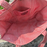 Rose Print Cotton Tote Bag