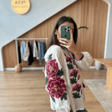 Rose Patterned Bohemian Blouse