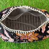 Medium Quilted Floral Print Make-Up bag