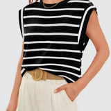 Round neck cami base tank top loose basic vest