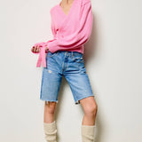 Wrap Tie Knit Sweater
