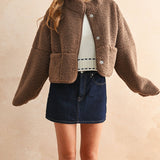 Suede & Sherpa Reversible Jacket