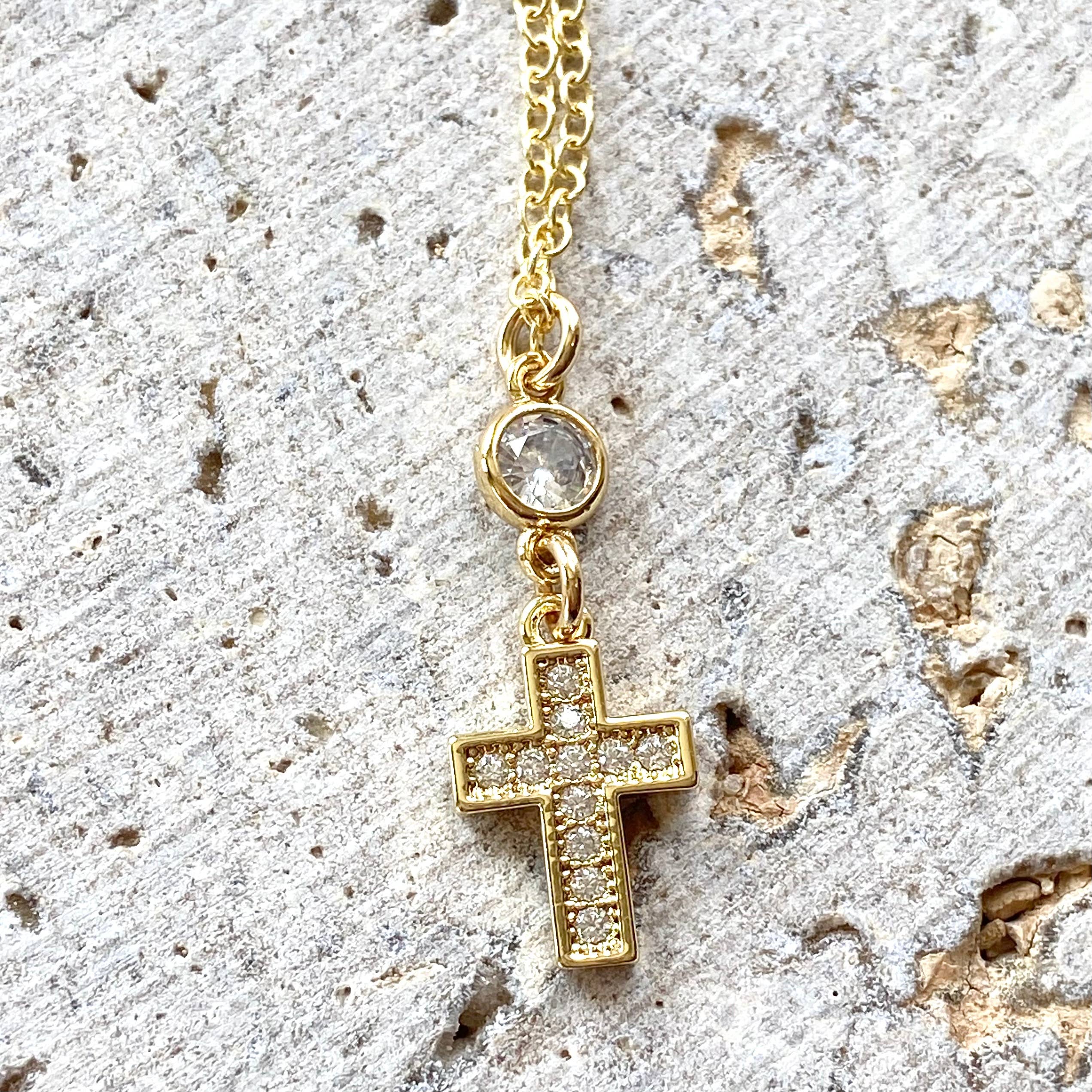 Gold Cross Necklace