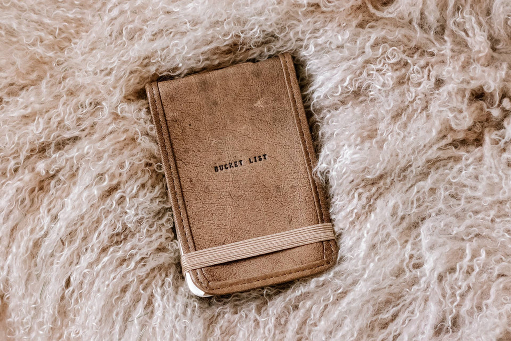 "Bucket List" Mini Leather Journal