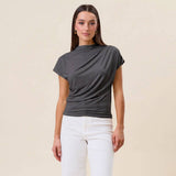 AT2993 Draped jersey top
