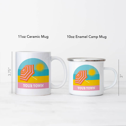 Beach Umbrella View Camp Mug