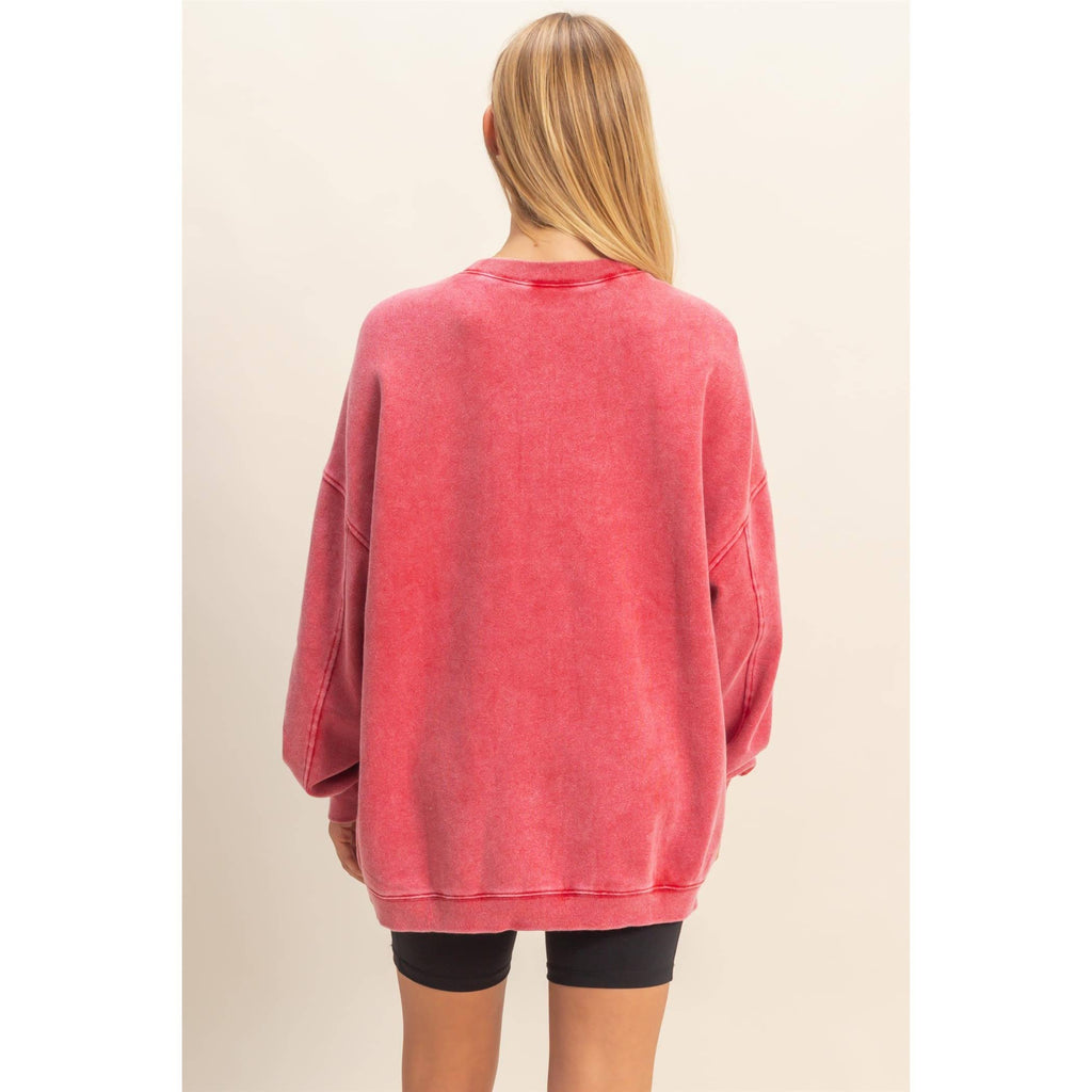 Oversized Crew Neck Sweatshirt