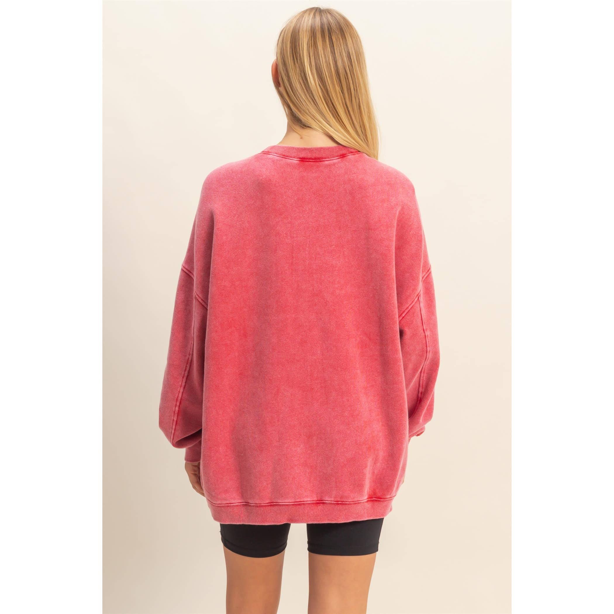 Oversized Crew Neck Sweatshirt