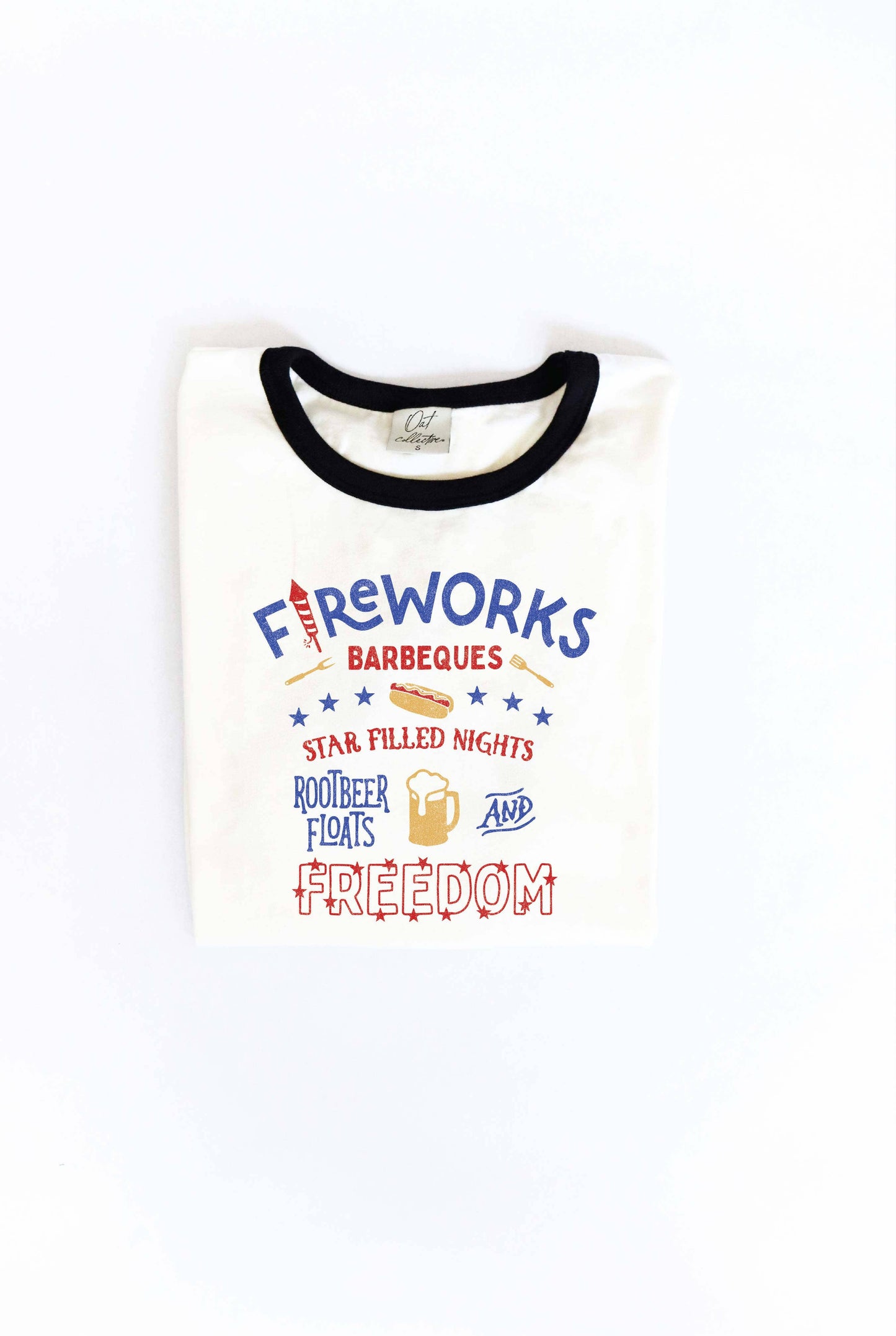"Fireworks & Freedom" Ringer T-shirt